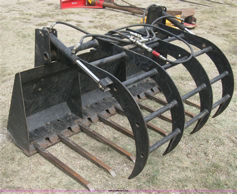 skid steer grapple fork attachment|replacement forks for skid steer.